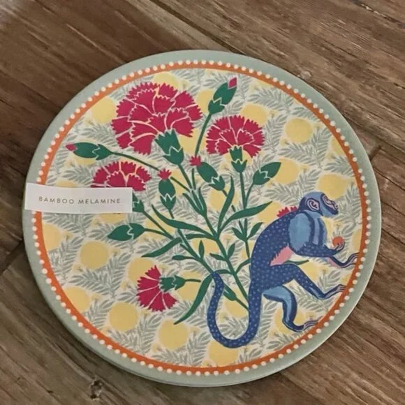Ellen Merchant Melamine Side PlateSet of 2 - Picture 2 of 4